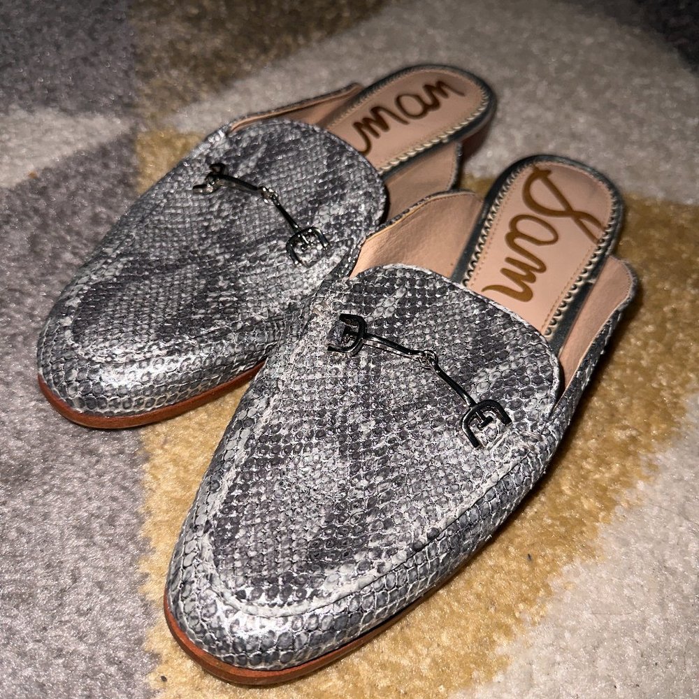 Sam Edelman Linnie metallic Snakeskin Loafer